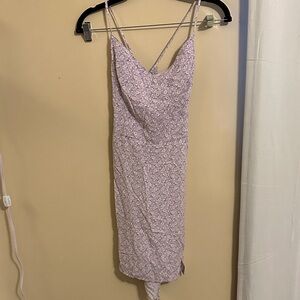 Hollister Lavender Floral Midi Dress